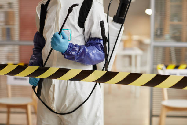 Professional Biohazard Cleanup technician working in Flandreau, SD